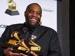Killer Mike poses with his Grammy for the Best Rap Album award, the Best Rap Performance award and the Best Rap Song award during the 66th Annual Grammy Awards in Los Angeles, California, U.S., February 4,
