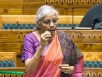 Union Finance Minister Nirmala Sitharaman speaks in the Lok Sabha during the Budget session of Parliament, in New Delhi, Monday. Union Finance Minister Nirmala Sitharaman speaks in the Lok Sabha during the Budget session of Parliament, in New Delhi, Monday.