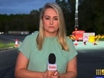 The image shows the journalist moments before the mosquito bit her. The image shows the journalist moments before the mosquito bit her.