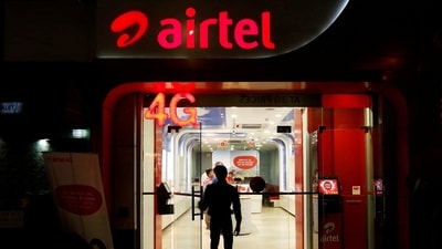 Airtel Q3 results: A man leaves a Bharti Airtel store in New Delhi, India. (Reuters)