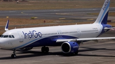 IndiGo Q3 Results: An IndiGo airlines passenger aircraft taxis on the tarmac at Chhatrapati Shivaji International airport in Mumbai. IndiGo Q3 Results: An IndiGo airlines passenger aircraft taxis on the tarmac at Chhatrapati Shivaji International airport in Mumbai.