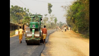 For representation: Road being constructed in a village (Sourced)