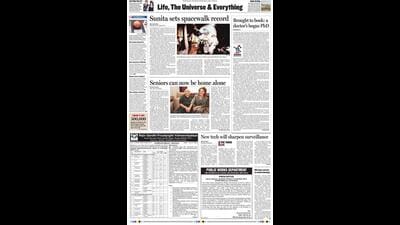 HT This Day: February 6, 2007 -- Sunita sets spacewalk record. (HT) HT This Day: February 6, 2007 -- Sunita sets spacewalk record. (HT)