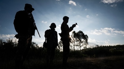 A squad of Myanmar pro-democracy fighters works to ready drones for an attack on a nearby military base, the target in a wave of aerial assaults that has helped turn the war against the junta. (AFP file) A squad of Myanmar pro-democracy fighters works to ready drones for an attack on a nearby military base, the target in a wave of aerial assaults that has helped turn the war against the junta. (AFP file)