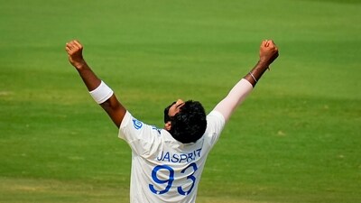 It was once again Jasprit Bumrah's day as he took three wickets, which saw England get bowled out for 292, in chase of 399. (PTI)