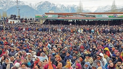 Following the abrogation of Article 370 in August 2019, Jammu and Kashmir was divided into two Union Territories: Jammu-Kashmir and Ladakh. (HT File Photo) Following the abrogation of Article 370 in August 2019, Jammu and Kashmir was divided into two Union Territories: Jammu-Kashmir and Ladakh. (HT File Photo)