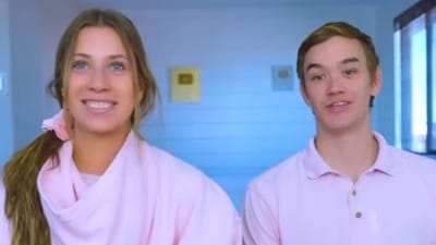 Famous Pink Shirt Couple announce emotional breakup and plans for solo YouTube channels. (X) Famous Pink Shirt Couple announce emotional breakup and plans for solo YouTube channels. (X)