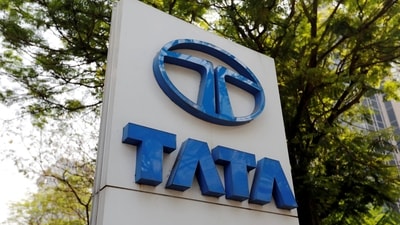 Tata Motors Q3 results: A Tata Motors logo is pictured outside the company showroom in Mumbai, India. (Reuters)
