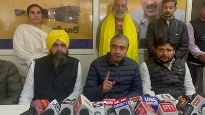 The Haryana unit of Aam Aadmi Party, on Wednesday, will protest at the chief minister’s residence in Karnal against lack of jobs for the youth in the state, said unit’s senior vice-president Anurag Dhandha. (HT Photo) The Haryana unit of Aam Aadmi Party, on Wednesday, will protest at the chief minister’s residence in Karnal against lack of jobs for the youth in the state, said unit’s senior vice-president Anurag Dhandha. (HT Photo)