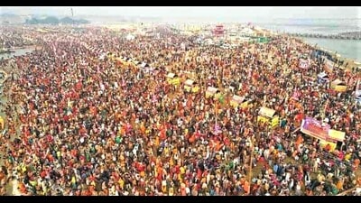 The banks of Sangam where the Magh Mela-2023 was held and which will play host to Mahakumbh-2025 (HT File Photo) The banks of Sangam where the Magh Mela-2023 was held and which will play host to Mahakumbh-2025 (HT File Photo)