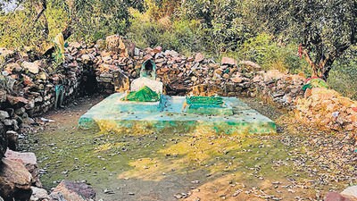 The shrine before the demolition drive in 2022. (Sair-e-Hind) The shrine before the demolition drive in 2022. (Sair-e-Hind)