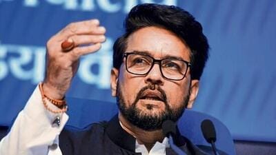 Union minister for information and broadcasting Anurag Thakur (File) Union minister for information and broadcasting Anurag Thakur (File)