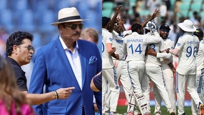 Sachin Tendulkar, Ravi Shastri react after India's win against England in 2nd Test Sachin Tendulkar, Ravi Shastri react after India's win against England in 2nd Test