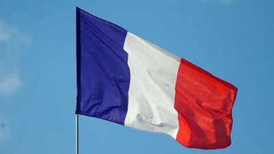 French flag. French flag.