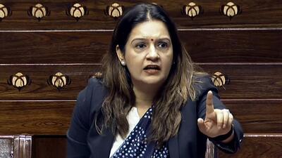 hiv Sena (UBT) MP Priyanka Chaturvedi speaks in Rajya Sabha during the Interim Budget Session of Parliament, in New Delhi on Monday. (ANI) hiv Sena (UBT) MP Priyanka Chaturvedi speaks in Rajya Sabha during the Interim Budget Session of Parliament, in New Delhi on Monday. (ANI)