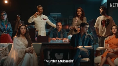 Murder Mubarak teaser featuring Sara Ali Khan, Karisma Kapoor, Vijay Varma Dimple Kapadia, Pankaj Tripathi and others. Murder Mubarak teaser featuring Sara Ali Khan, Karisma Kapoor, Vijay Varma Dimple Kapadia, Pankaj Tripathi and others.
