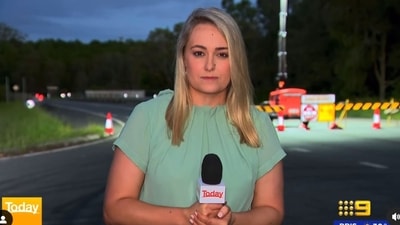 The image shows the journalist moments before the mosquito bit her. (Instagram/@abcrothers) The image shows the journalist moments before the mosquito bit her. (Instagram/@abcrothers)