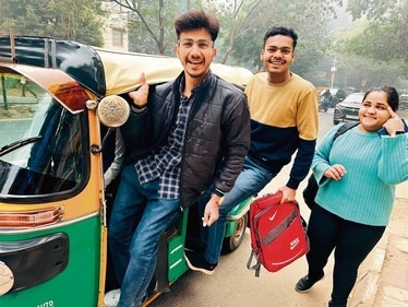 A BTS shot of Moti Lal Nehru College students while they shoot their reel. A BTS shot of Moti Lal Nehru College students while they shoot their reel.
