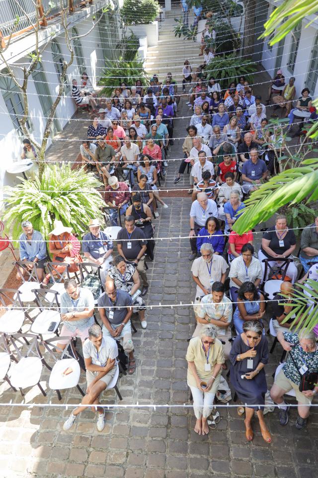 A session at the Fort Bazaar venue (Malaka Mp Photography(Galle Literary Festival )) A session at the Fort Bazaar venue (Malaka Mp Photography(Galle Literary Festival ))