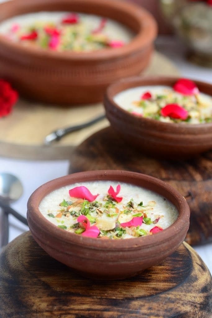 Rose Phirni Tart(Pinterest)