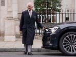 Britain's King Charles III leaves The London Clinic in central London, Monday, Jan. 29, 2024. Britain's King Charles III leaves The London Clinic in central London, Monday, Jan. 29, 2024.