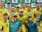 A victorious Australia team after their 3-0 sweep over West Indies A victorious Australia team after their 3-0 sweep over West Indies