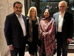 Gautam Adani with former Australian Prime Minister Malcolm Turnbull.