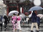 Visitors to Sensoji temple at the Asakusa district in Tokyo walk in snow. Snowstorm paralyses Tokyo: Train services halted, flights cancelled, travel warnings issued Visitors to Sensoji temple at the Asakusa district in Tokyo walk in snow. Snowstorm paralyses Tokyo: Train services halted, flights cancelled, travel warnings issued
