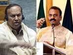 DMK MP TR Baalu (left) and Union minister L Murugan DMK MP TR Baalu (left) and Union minister L Murugan
