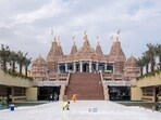 The BAPS Hindu Mandir in Abu Dhabi, United Arab Emirates The BAPS Hindu Mandir in Abu Dhabi, United Arab Emirates