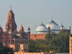 Mathura: Shahi Idgah mosque and Shri Krishna Janmabhoomi Temple, in Mathura, Friday.