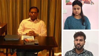 Clock-wise from the left: The deceased Sandeep Suresh Kamble and the accused Anjali Shaw and Vikas Kumar Shaw. Clock-wise from the left: The deceased Sandeep Suresh Kamble and the accused Anjali Shaw and Vikas Kumar Shaw.