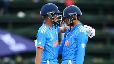 Sachin Dhas and Uday Saharan now hold the record for highest 5th-wicket stand for India in U19 World Cups. Sachin Dhas and Uday Saharan now hold the record for highest 5th-wicket stand for India in U19 World Cups.