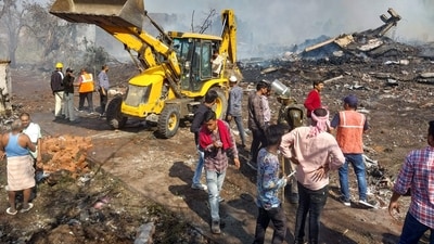 "Distressed by the loss of lives due to the mishap at a cracker factory in Harda, Madhya Pradesh. Condolences to all those who have lost their loved ones. May those injured recover at the earliest. The local administration is assisting all those affected. Rs. 2 lakh from PMNRF would be given to the next of kin of each deceased. The injured will be given Rs. 50,000," the PMO said in a post on X. (AFP) "Distressed by the loss of lives due to the mishap at a cracker factory in Harda, Madhya Pradesh. Condolences to all those who have lost their loved ones. May those injured recover at the earliest. The local administration is assisting all those affected. Rs. 2 lakh from PMNRF would be given to the next of kin of each deceased. The injured will be given Rs. 50,000," the PMO said in a post on X. (AFP)