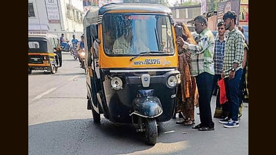 Looking at the inspection of auto-rickshaws, only 2.5% of the auto-rickshaws were found to be inspected by the RTO in the entire year. (RAHUL RAUT/ HT PHOTO)