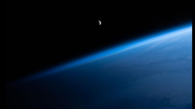 Snapshot of the moon from ISS. (Instagram/@NASA)