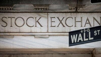 The Wall Street entrance to the New York Stock Exchange (NYSE) is seen in New York City, US. (Reuters)