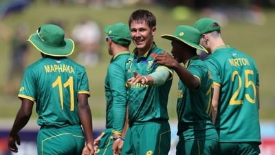 Tristan Duus bagged three wickets in his opening spell against India (Getty Images)