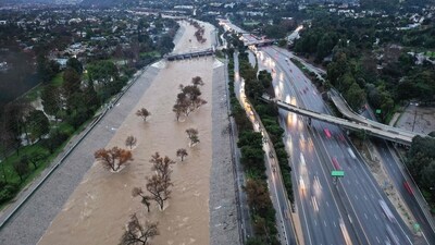 Officials have attributed three deaths to the storm that initially struck Northern California. (Getty Images via AFP) Officials have attributed three deaths to the storm that initially struck Northern California. (Getty Images via AFP)