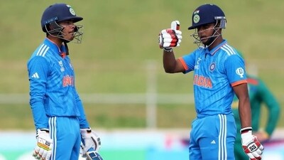 Uday Saharan (81) and Sachin Dhas (96) added 171 runs for the fifth wicket (Getty Images)