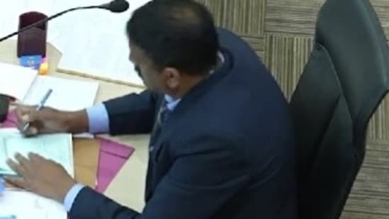 Chandigarh mayoral elections: A screengrab of the video shared by AAP on X.