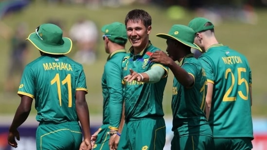 Tristan Duus bagged three wickets in his opening spell against India(Getty Images)