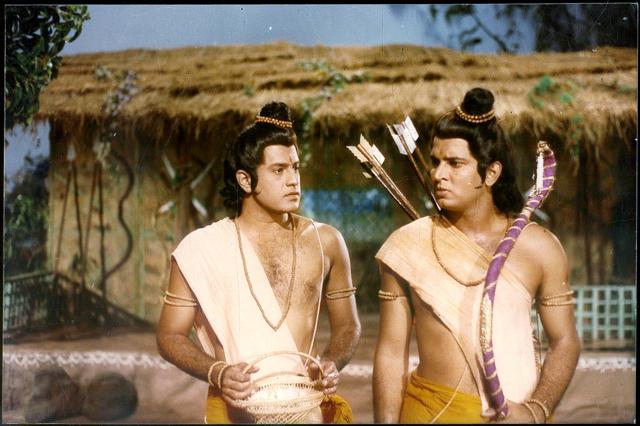 “When a state stamps its ownership on a much-loved story, its ordinary citizens have no choice but to let go of their own versions.” A scene from the TV serial Ramayana (1987). (HT Photo)