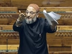 All India Majlis-e-Ittehadul Muslimeen (AIMIM) MP Asaduddin Owaisi speaks in the Lok Sabha during the Interim Budget Session of Parliament, in New Delhi on Friday. (ANI Photo/Sansad TV) All India Majlis-e-Ittehadul Muslimeen (AIMIM) MP Asaduddin Owaisi speaks in the Lok Sabha during the Interim Budget Session of Parliament, in New Delhi on Friday. (ANI Photo/Sansad TV)