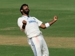India's Jasprit Bumrah celebrates