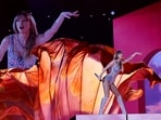 Singer Taylor Swift performs at her concert for the international "The Eras Tour" in Tokyo, Japan February 7, 2024. REUTERS/Kim Kyung-Hoon ATTENTION EDITORS - NO COMMERCIAL OR BOOK SALES. NOT FOR USE ON ANY PRINT OR ELECTRONIC MAIN COVER OF MAGAZINES. EDITORIAL USE ONLY.