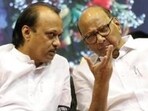 Maharashtra deputy CM Ajit Pawar and Sharad Pawar. 