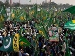 Pakistan Elections: Supporters of Pakistan's former Prime Minister Nawaz Sharif in Lahore, Pakistan. (AP/File) Pakistan Elections: Supporters of Pakistan's former Prime Minister Nawaz Sharif in Lahore, Pakistan. (AP/File)
