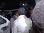 Karnataka Chief Minister Siddaramaiah arrives in Delhi to hold the 'Chalo Delhi' protest at Jantar Mantar on Wednesday.