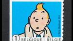 A Belgian postage stamp circa 2014 featuring Tintin. (Catwalker/Shutterstock)